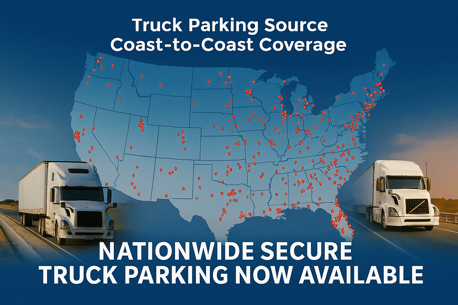 Find Secure Tractor Trailer Truck or Commercial equipment Parking and Storage with www.truckparkingsource.com Alaska  Arizona  Arkansas  California  Colorado  Connecticut  Delaware  Florida  Georgia  Hawaii  Idaho  Illinois  Indiana  Iowa  Kansas  Kentucky  Louisiana  Maine  Maryland  Massachusetts  Michigan  Minnesota  Mississippi  Missouri  Montana  Nebraska  Nevada  New Hampshire  New Jersey  New Mexico  New York  North Carolina  North Dakota  Ohio  Oklahoma  Oregon  Pennsylvania  Rhode Island  South Carolina  South Dakota  Tennessee  Texas  Utah  Vermont  Virginia  Washington  West Virginia  Wisconsin  Wyoming