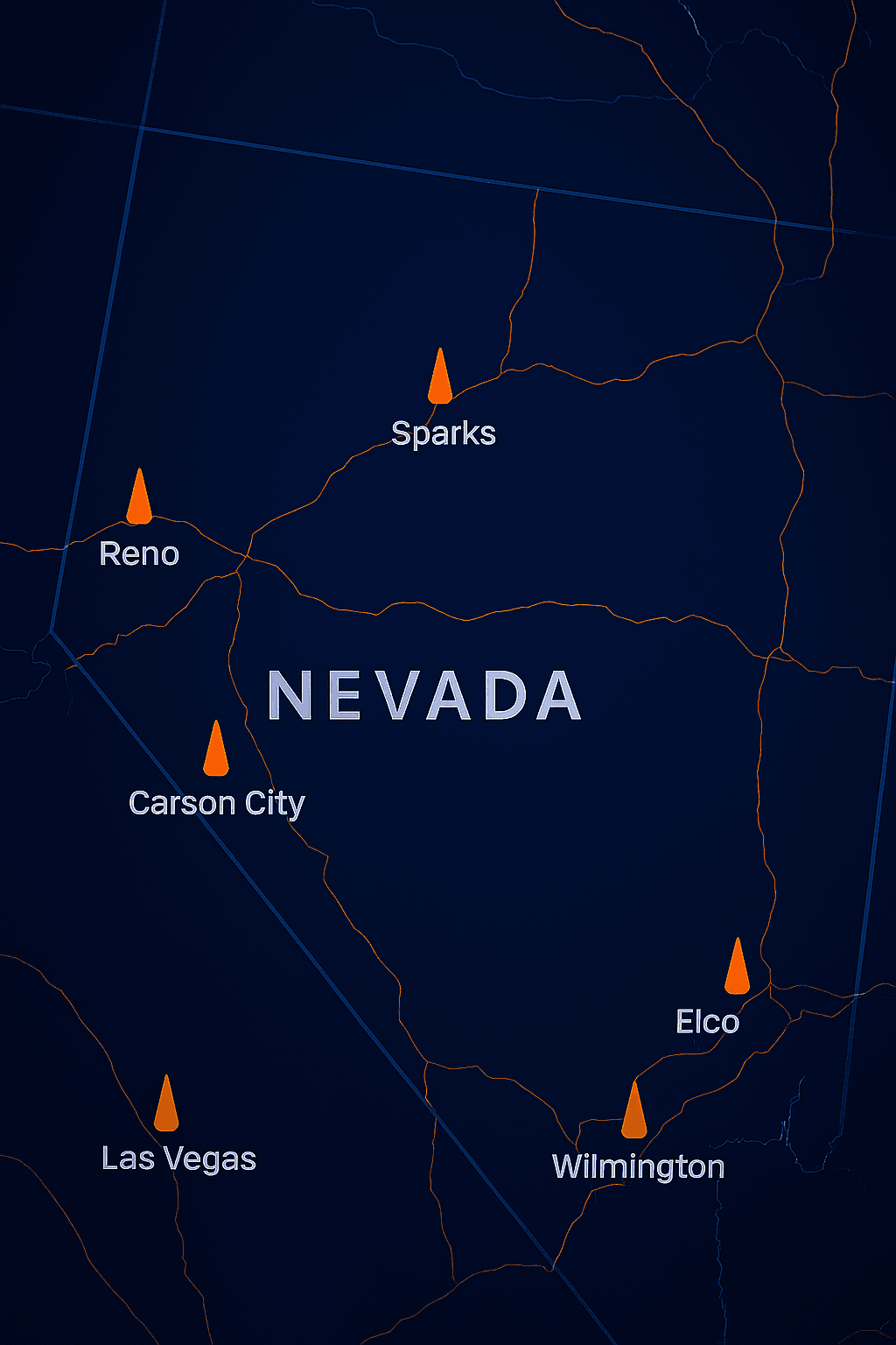 Find Secure Tractor Trailer Truck or Commercial Fleet Parking and Storage in Nevada Fernley, Las Vegas, Pahrump, Reno 