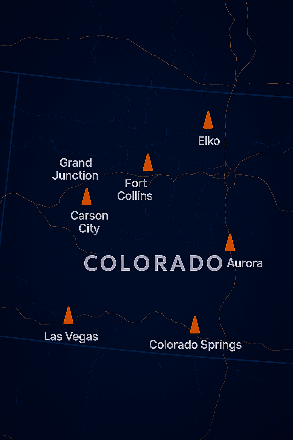 Find Secure Tractor Trailer Truck or Commercial Fleet Equipment Parking and Storage in Colorado Aurora, Boulder, Colorado Springs, Fort Collins, Golden, Pueblo 