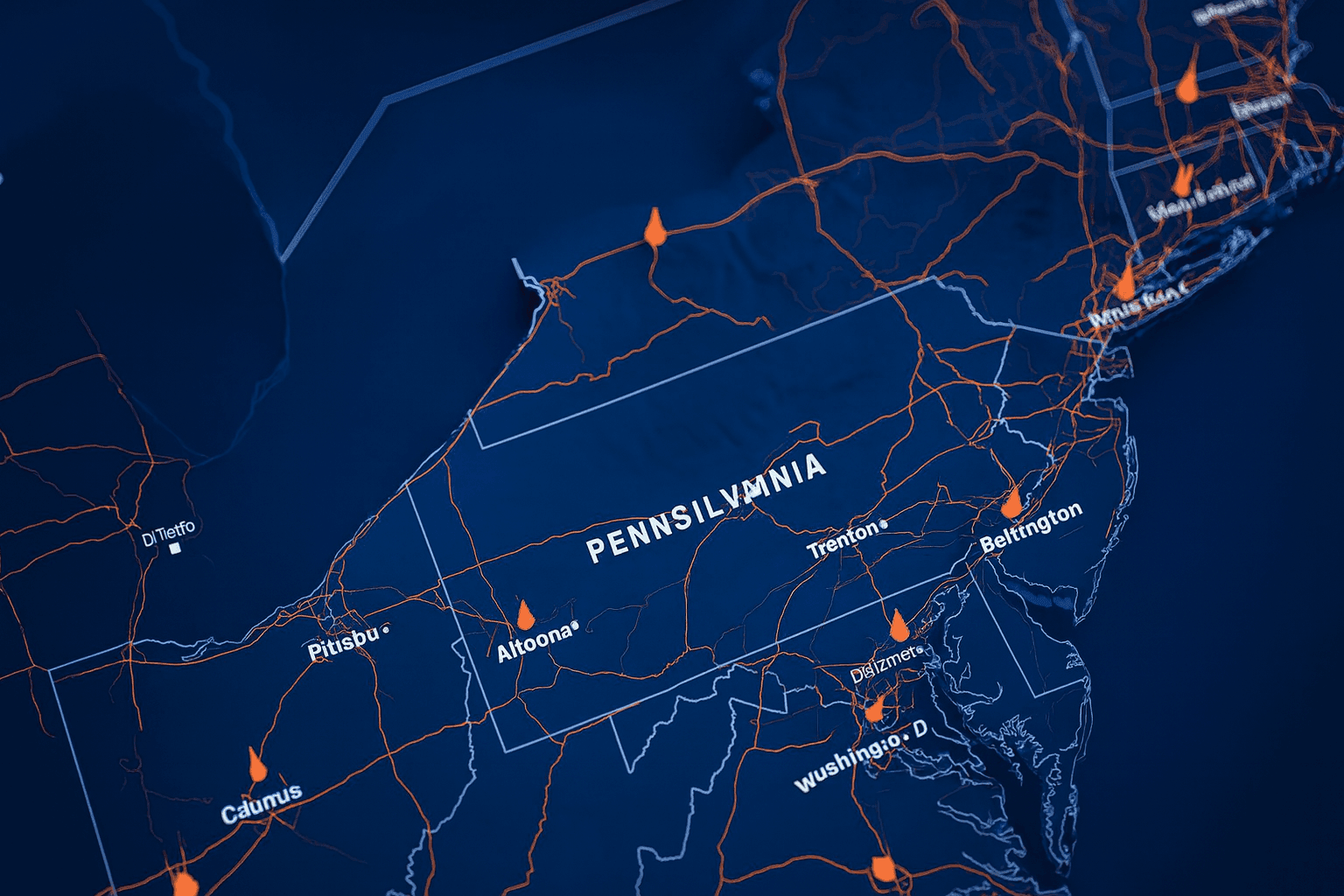 Find secure tractor-trailer truck or commercial fleet parking and storage in Pennsylvania Chambersburg, Shippensburg, Carlisle, Mechanicsburg Harrisburg, Duncannon ,Reading and more